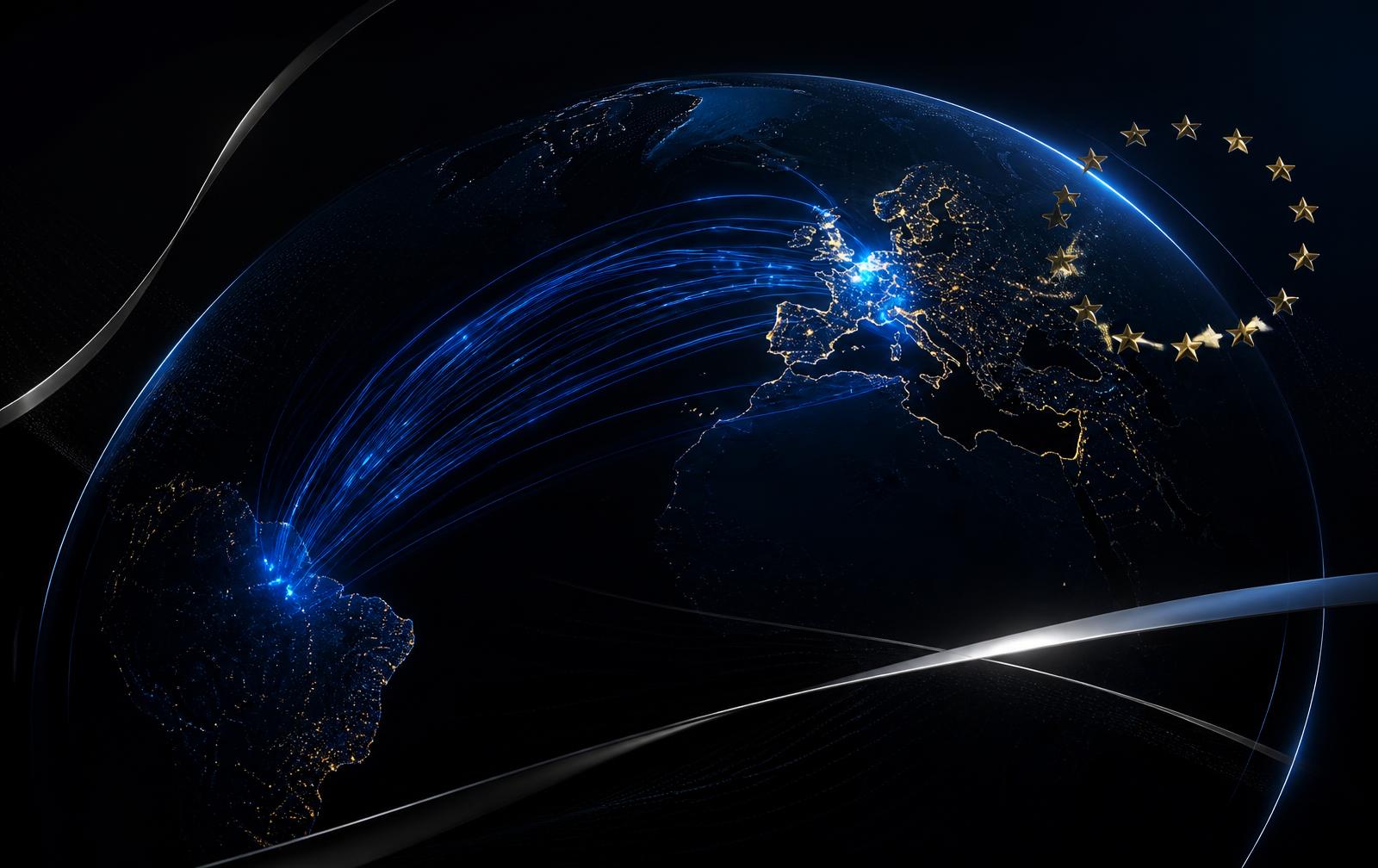 Conexão de dados de pagamentos entre a Europa e o Brasil